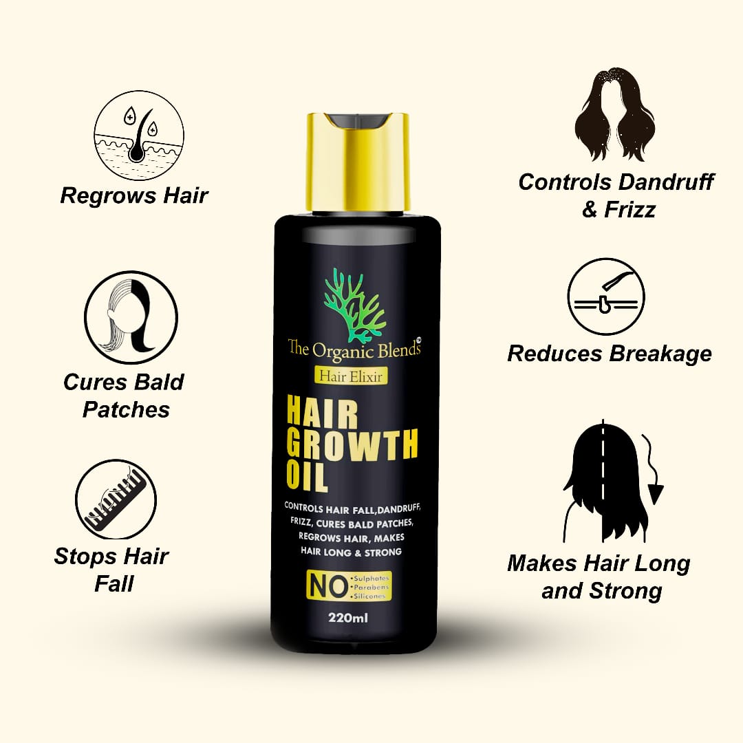 The Organic Blends Pack of Hair Oil & Shampoo