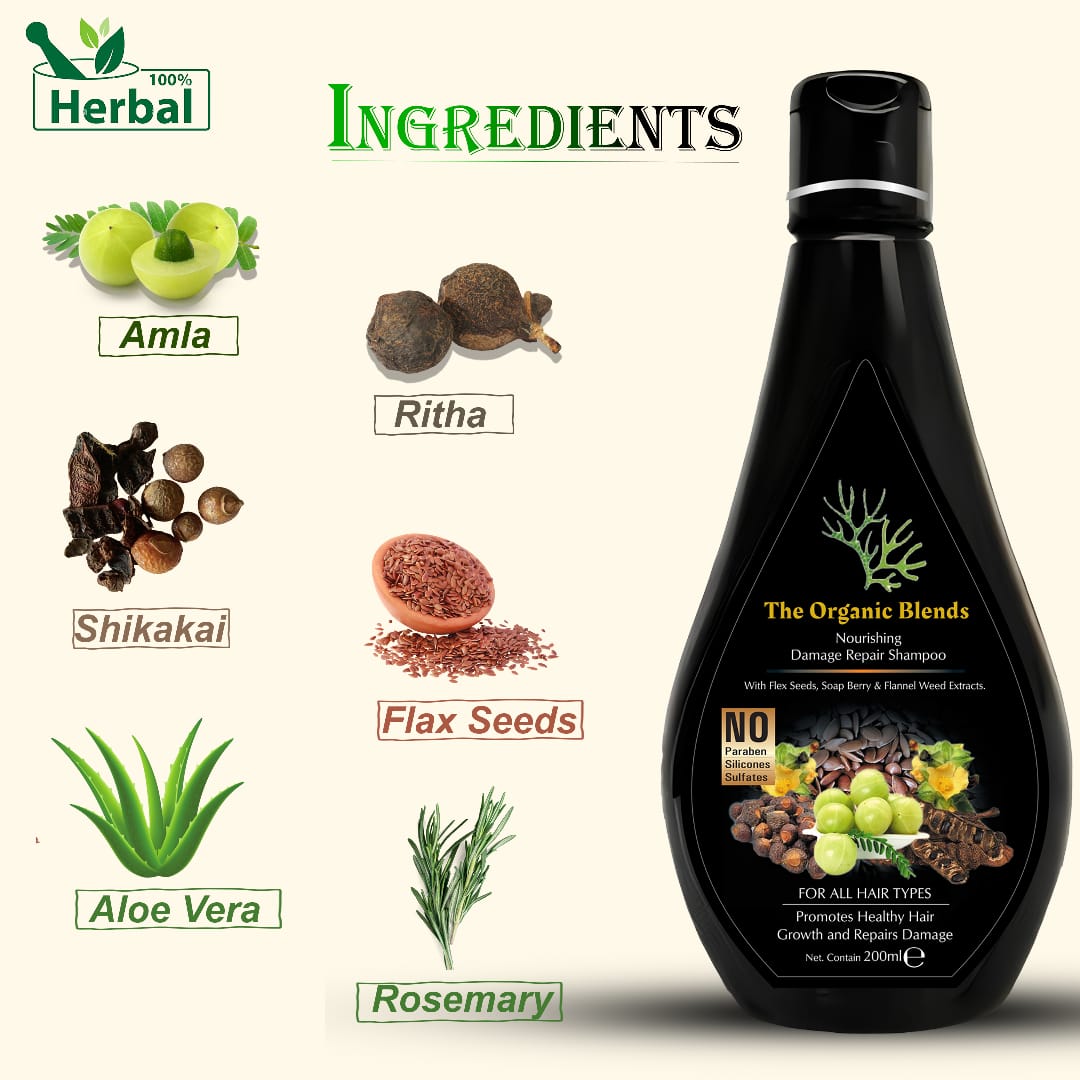 The Organic Blends Pack of Hair Oil & Shampoo