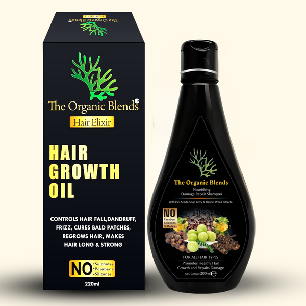 The Organic Blends Pack of Cream, Oil and Shampoo