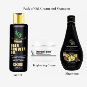 Pack of Cream, Oil and Shampoo
